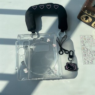 适用拍立得instax mini99透明收纳壳耐用防刮mini90水晶壳保护套