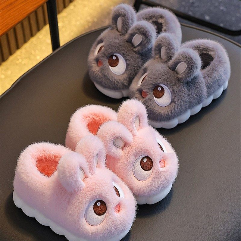 儿童包跟棉拖鞋男童女孩宝宝保暖室内家居防滑臭软底静音2025新款