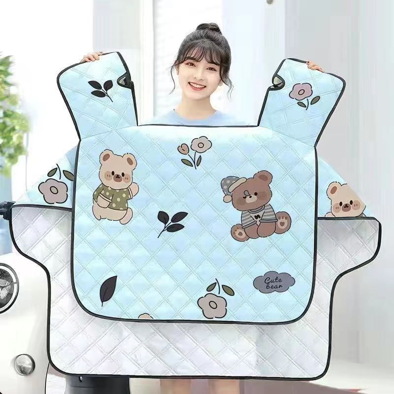 夏季电动车档风被夏季防晒遮阳罩春秋新款电摩托车四季通用款2025