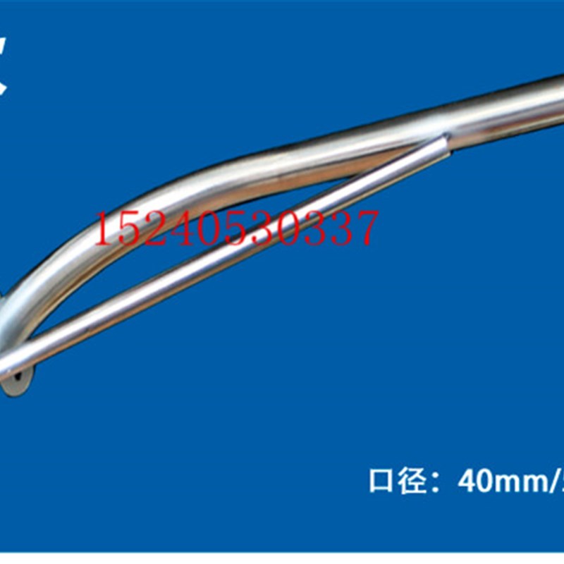 1米不锈钢挑臂灯杆电线杆吸墙式抱杆加厚不锈钢防水TLED路灯头支