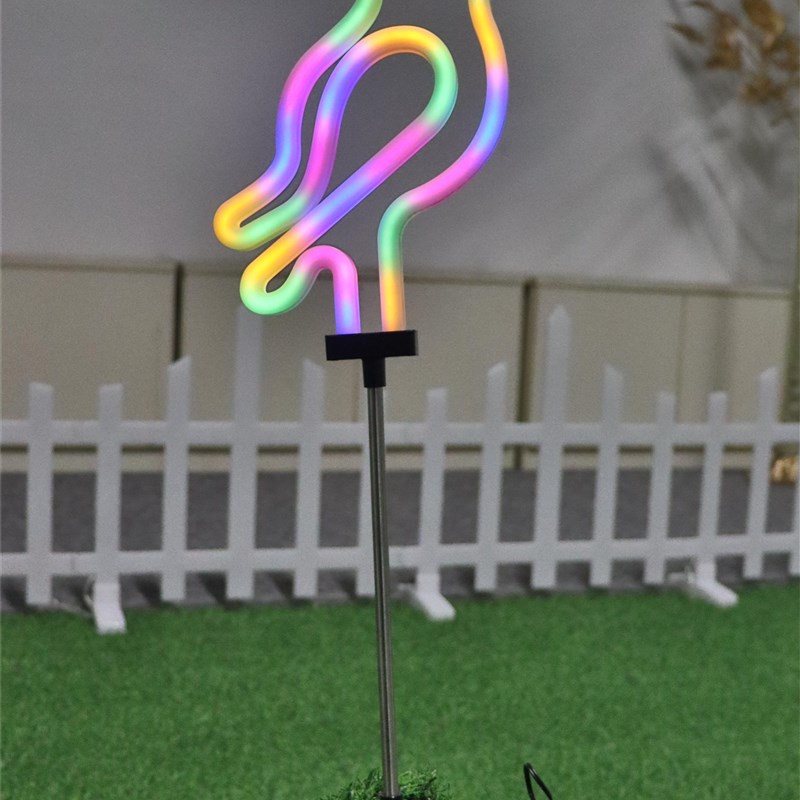 户外庭院插地款彩灯浪漫氛围灯太阳能智能控制小夜灯灯