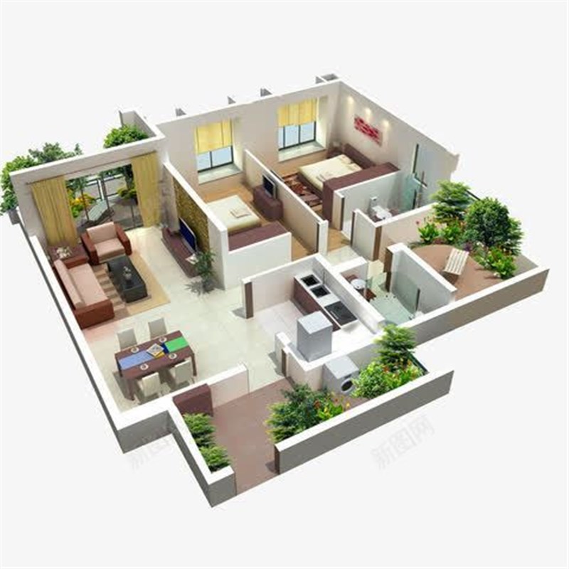 在线看房子户型图k分析房屋家居布局办公室住宅看风景山水师傅摆