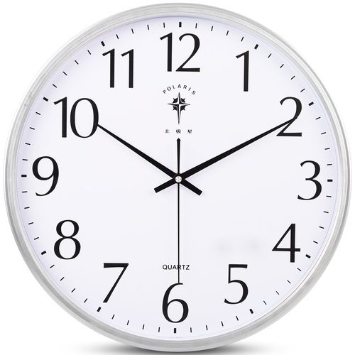 北极星客厅电子挂钟现代简约钟表静音万年历石英钟时尚日历时钟表