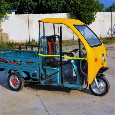 电动三轮车驾f驶室雨棚车棚环卫车小鸟宗申车纳米塑料挡风遮雨棚