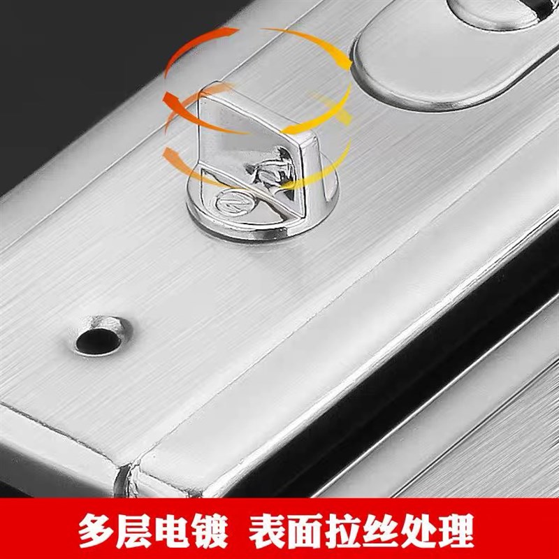 忠恒防盗门d把手9009门锁门把手面板加厚防撬大门拉手配件通用型