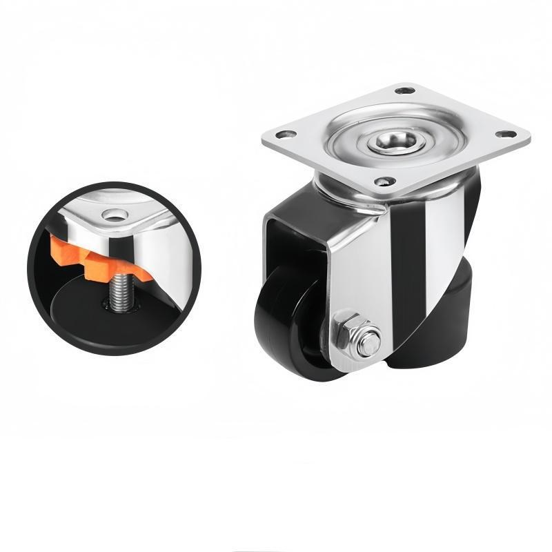 304不锈钢福e马轮J-CXA09-60-NJ重载型脚轮J-CXA09-80-NJ调节脚轮