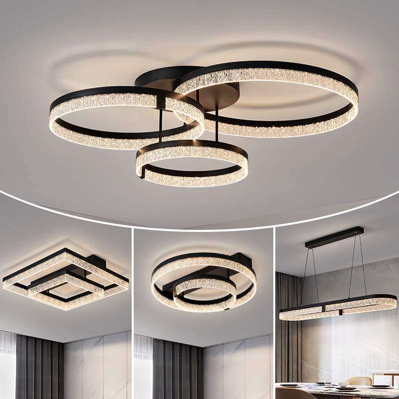 客厅主灯现代简约大气冰裂纹吸顶灯2025新款中山灯具全屋套餐组合,3C数码配件,USB灯,淘宝优惠券,粉丝福利购,淘宝优惠卷