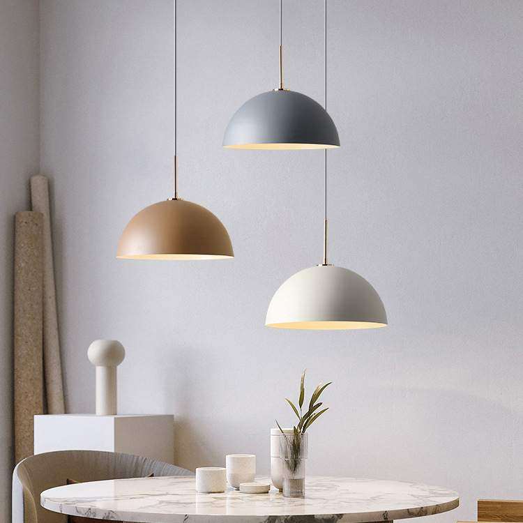 日式侘寂风卧室奶茶店火锅店半圆吊灯北欧设计师餐厅吧台岛台吊灯,3C数码配件,USB灯,淘宝优惠券,粉丝福利购,淘宝优惠卷