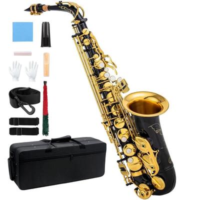 跨境货源 82Z款 黑金中音萨克斯 降E调 Alto saxophone萨克斯乐器
