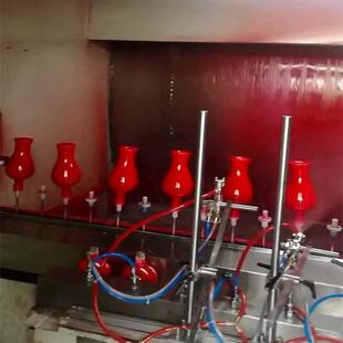 玻璃酒瓶酒杯喷涂设备喷漆设备玻璃蜡烛杯香薰杯自动喷油设备厂