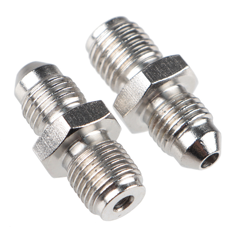 制动刹车用螺钉不锈钢304油管钢喉直通螺丝卡钳油嘴m10公制转英制