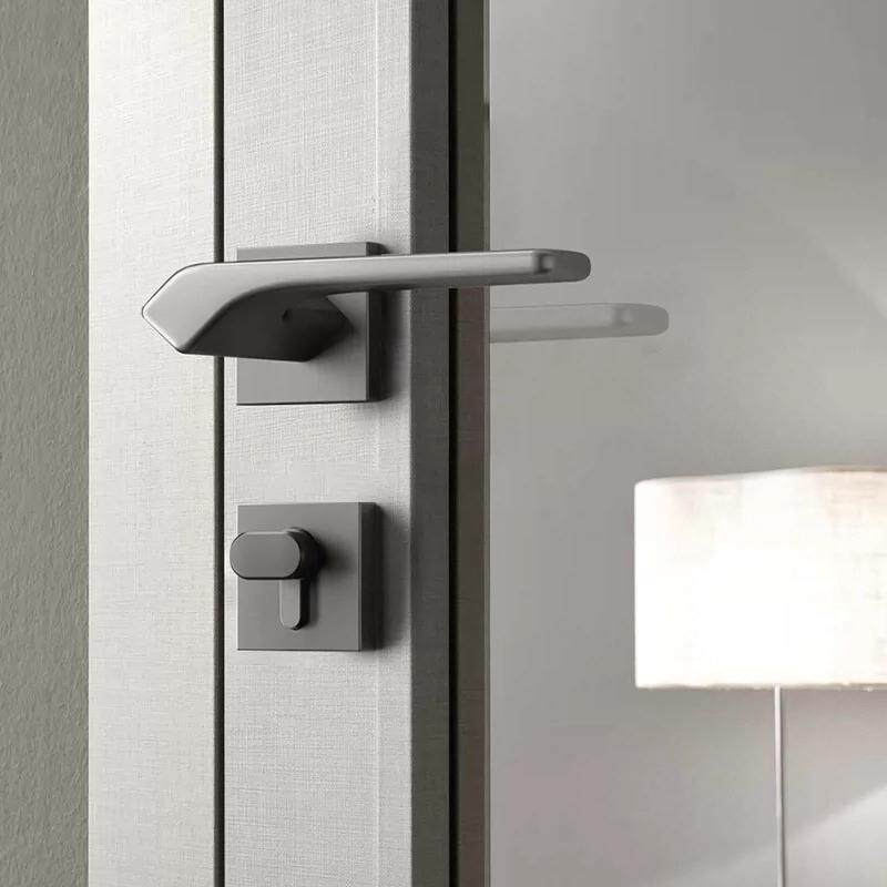 卧室房门锁室内木门锁磁吸静音机械防盗分体锁执手锁把手全套门锁