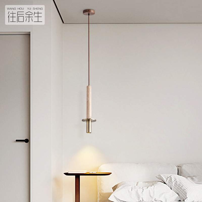 北欧现代简约卧室床头吊灯长线极简轻奢设计师后现代吧台餐厅灯具