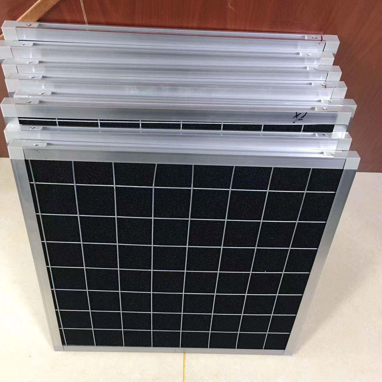 优质蜂窝状活性炭过滤棉聚氨酯活性炭10PPI压缩机进风口过滤棉