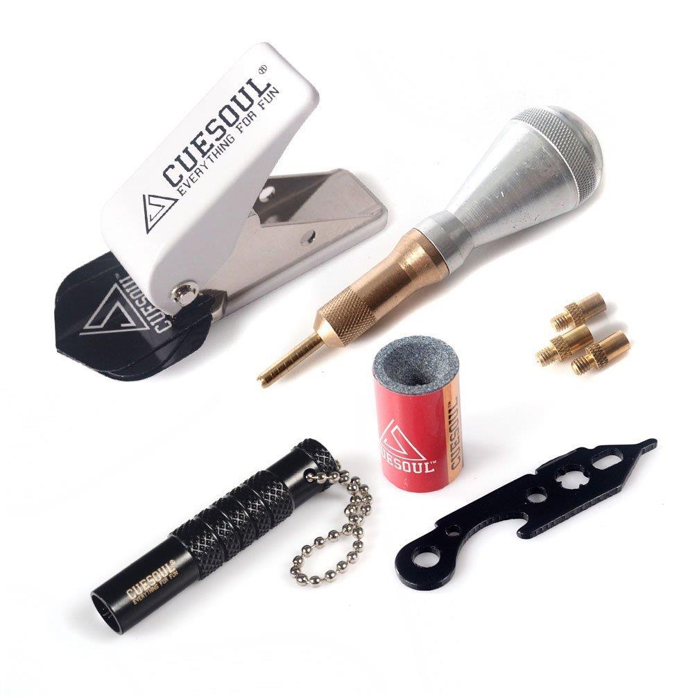 CUESOUL/Q獣专业镖叶打孔器飞镖针磨石取出工具顶针工具