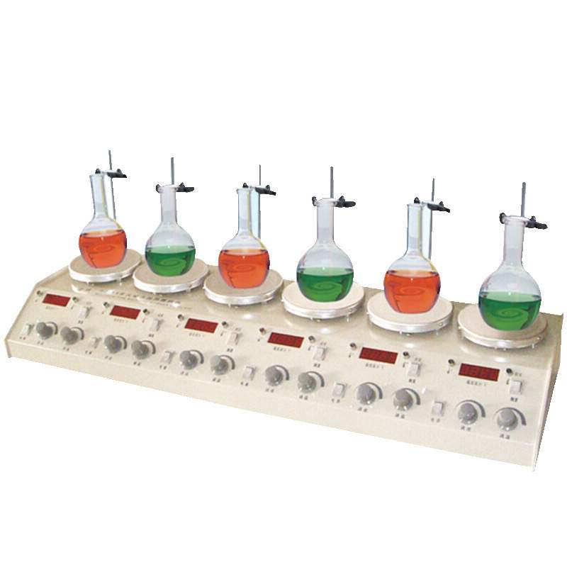 常州国华 HJ系列数显1/2/4/6/8头实验室用加热集热恒温磁力搅拌机