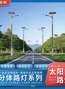 直销4米6米太阳能led新农村高杆灯国风市政工程超亮电路灯