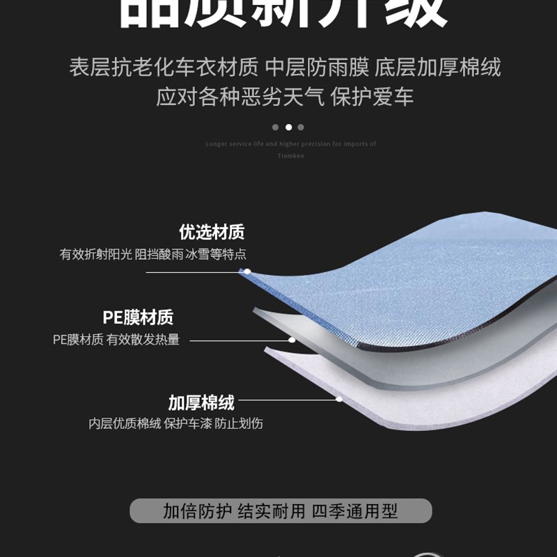 极速专用于嘉陵600侉子侧偏边三轮摩托车车衣车罩防晒防雨苫布车