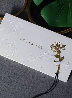 Rose Gold Thank You Cards For Your Order Card Praise Labels