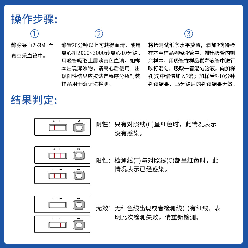 猫艾滋病毒抗体检测卡宠物猫咪生病自测慢性皮肤病发烧贫血测试纸