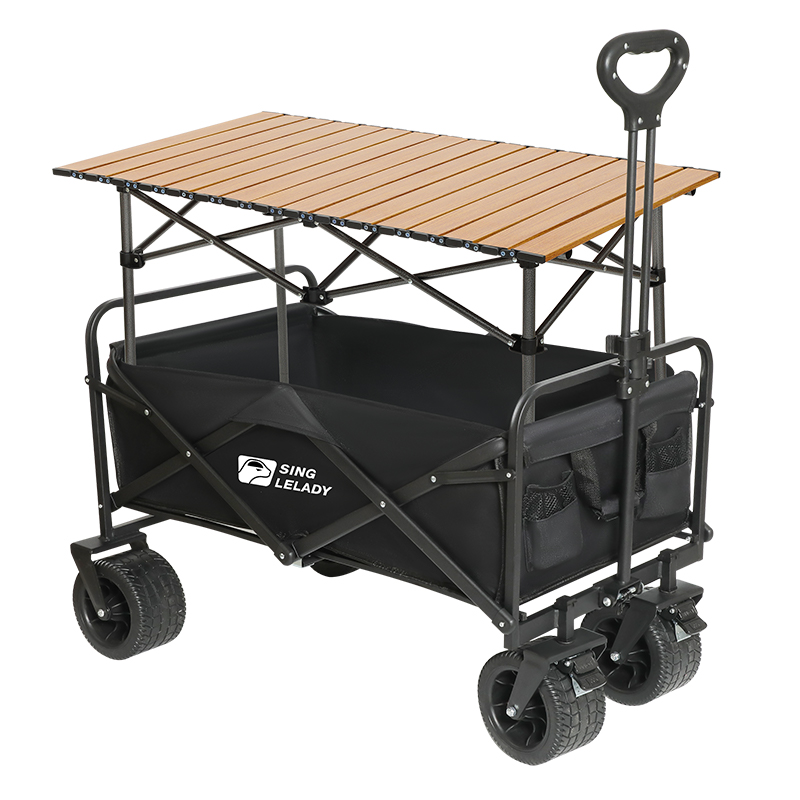 摆摊小推车露营车可折叠野餐野营手推车超大营地车地摊专用购物车