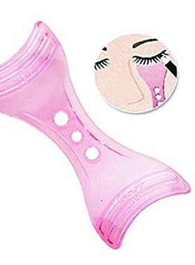 1PCS Pink Eyeliner Eyelash Baffle Template Stencil Shaper Ma