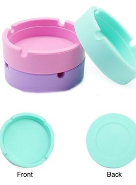 Ashtray Silicone Ash Tray Table Holder Reusable Household