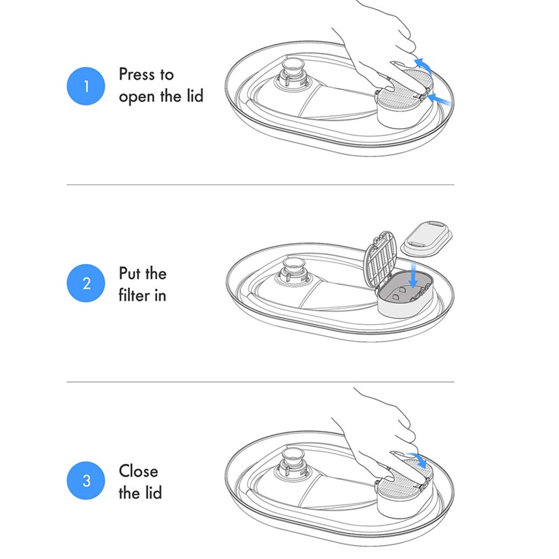 Replacement Filters for Cat Water Fountain Stainless Steel D