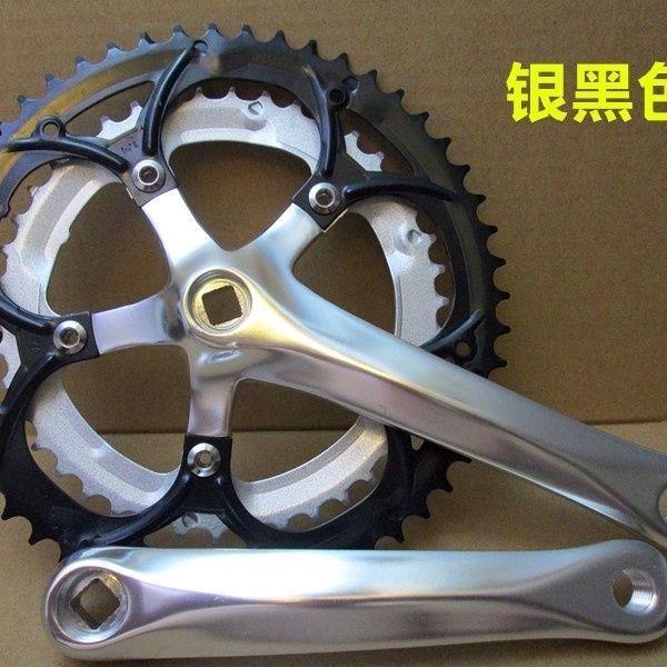 山地公路自行车52T-42T2片大齿盘链轮盘铝合金曲柄公路车齿盘789