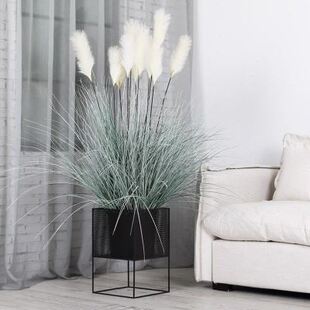 极速空之间生北欧铁艺花架室内玄关客厅阳台绿萝金属花盆落地式 置