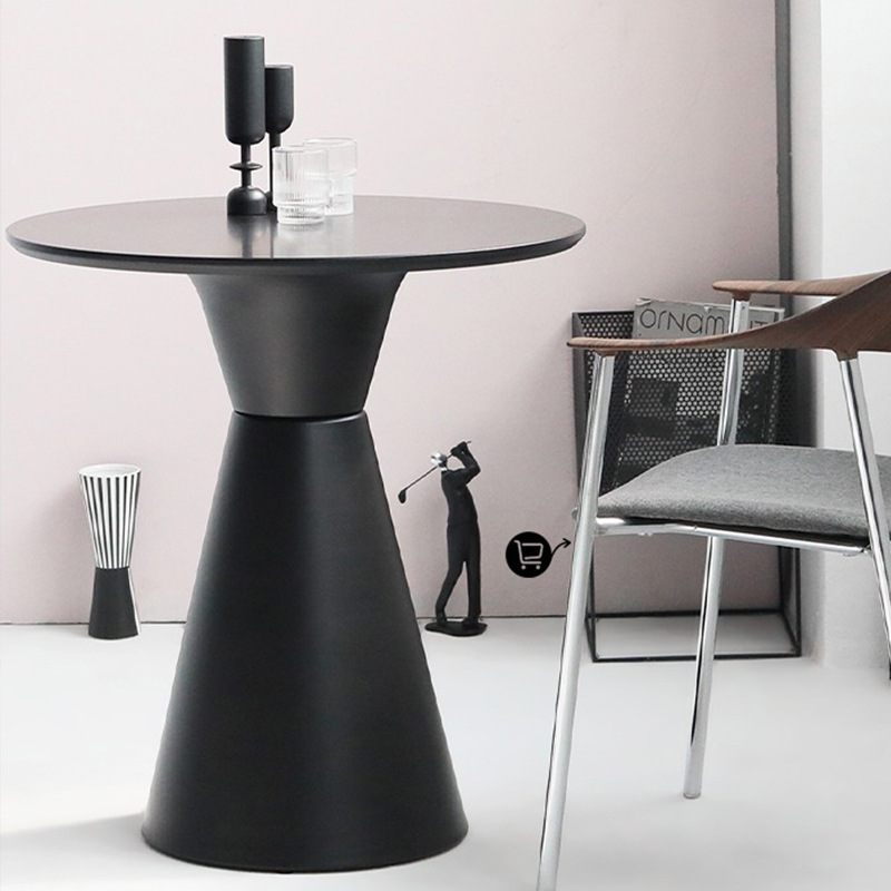 餐桌北欧现代简约售楼处会议桌咖啡厅洽谈桌小圆桌谈判桌休息区桌