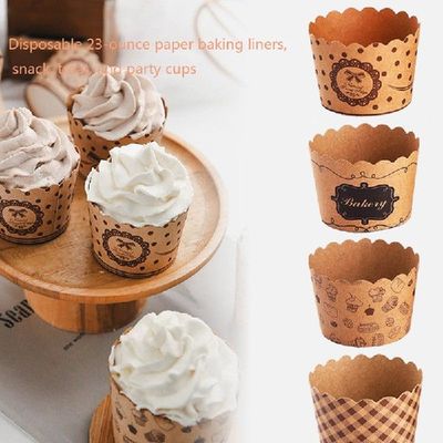50PCS Muffin Cupcake Liner Cake Wrappers Baking Cup Tray