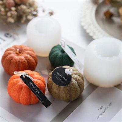 极速Halloween Pumpkin Mousse Cake Silicone Mold Candle Silic