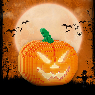 Diamond Halloween 极速Jack DIY Building lantern Block
