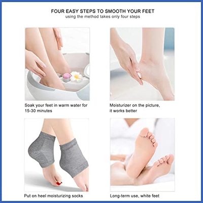 Moisturizing Heel Socks Plantar Fasciitis Socks Gel Spa Sock