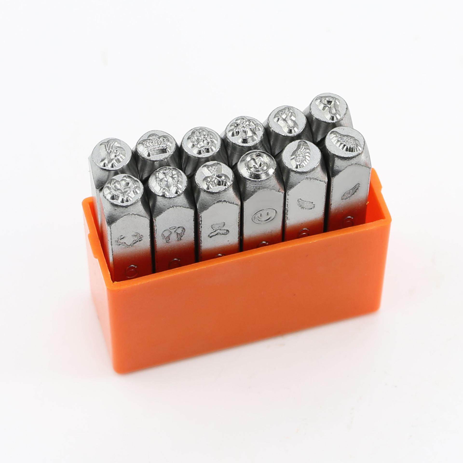 6mm12PC天使钢印花錾錾子冲头DIY皮雕珠宝戒子使用工具,机械设备,其他机械设备,淘宝优惠券,粉丝福利购,淘宝优惠卷