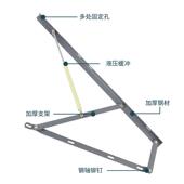 软床气动杆支撑气压杆家具五金气动杆支撑架灰色白色现货供应