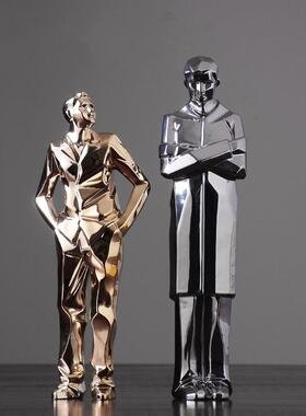 北欧现代简约抽象创意人物摆件艺术玄关办公室桌面摆设家居装饰品