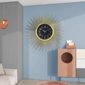 现代铁艺壁挂钟表装 饰民宿挂饰背景墙壁饰挂件墙饰挂钟创意时钟