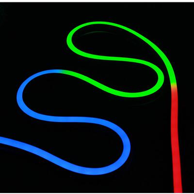 户外挤出霓虹幻彩硅胶led灯带rgbw84珠dmx512全彩跑马编程软灯条