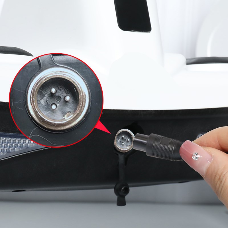 领奥平衡车充电器54V儿童电动两轮车电源线K55V冲电圆头三孔头通