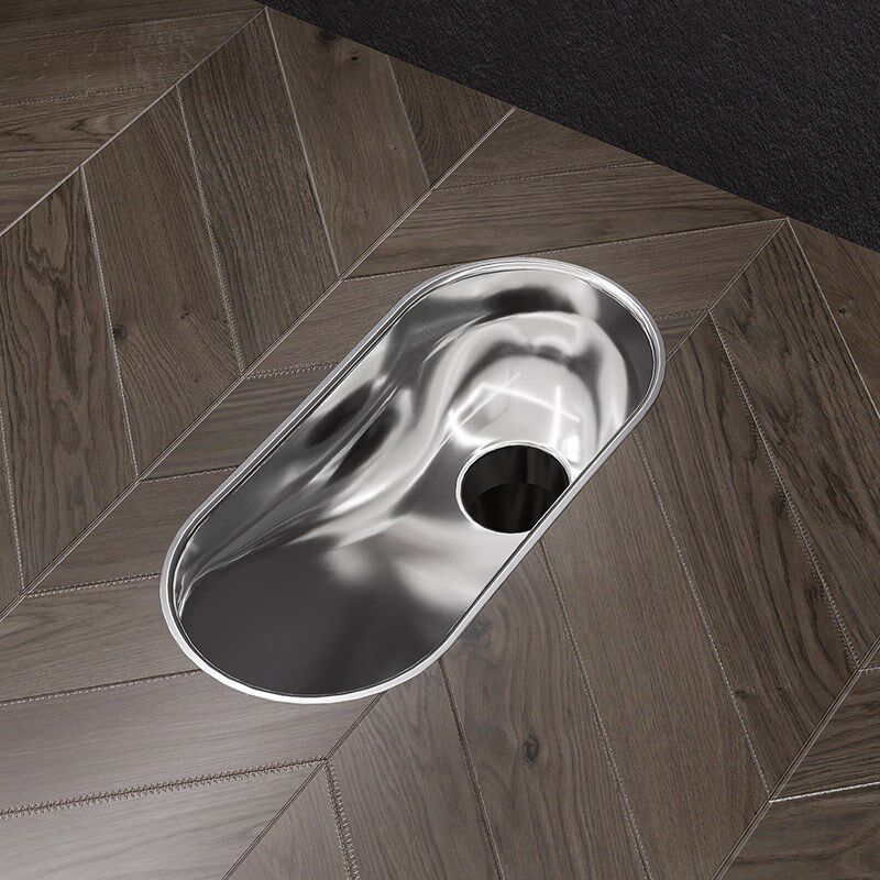 304不锈钢蹲便器蹲坑式大便器监狱公共厕所工程防臭大便池卫生间