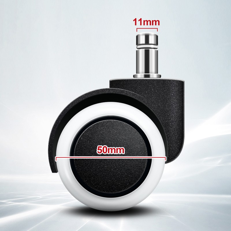 重力轮压力轮刹车轮儿童学生学习电脑椅滑轮转椅配U件万向轮静音