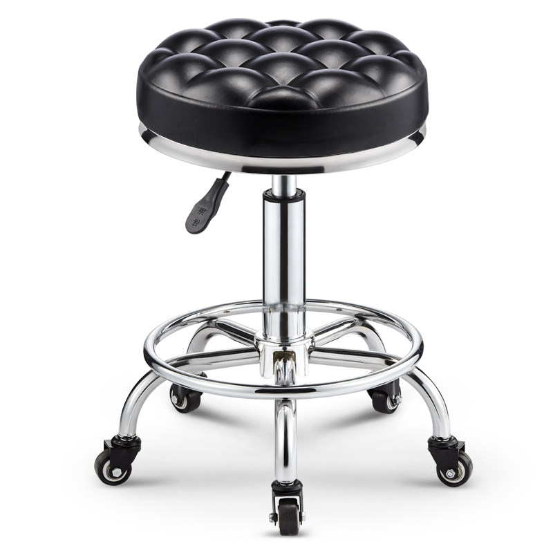 美容凳理发店椅子美发凳旋转升降圆凳子大工凳美甲凳滑轮化妆剪发