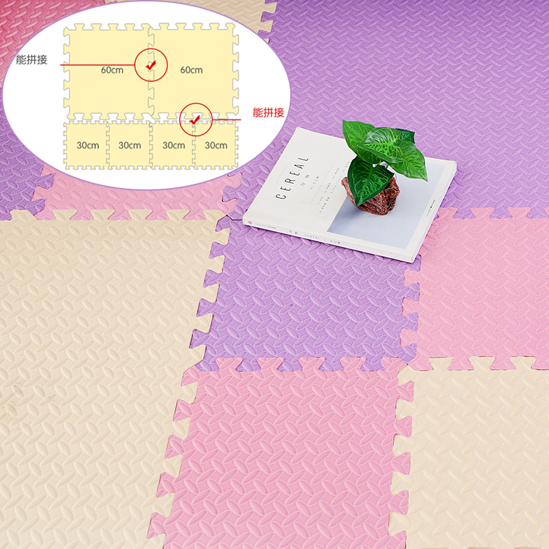 加厚泡沫地垫大面积拼接图儿童爬爬垫家用爬行P垫子卧室地板垫家