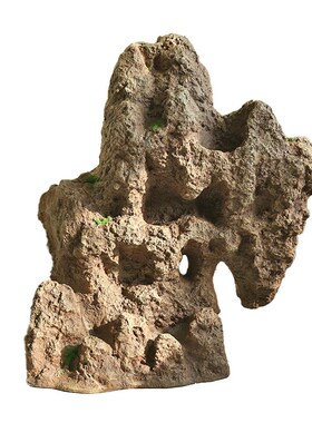 新中式玻璃钢大仿k真石头斧劈石假山造景样板间展厅奇石橱窗楼梯