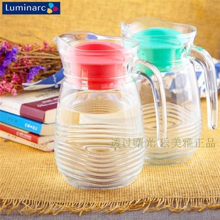乐美雅鸭嘴钢化玻璃壶凉水壶饮料壶啤酒扎壶茶壶 耐热冷水壶