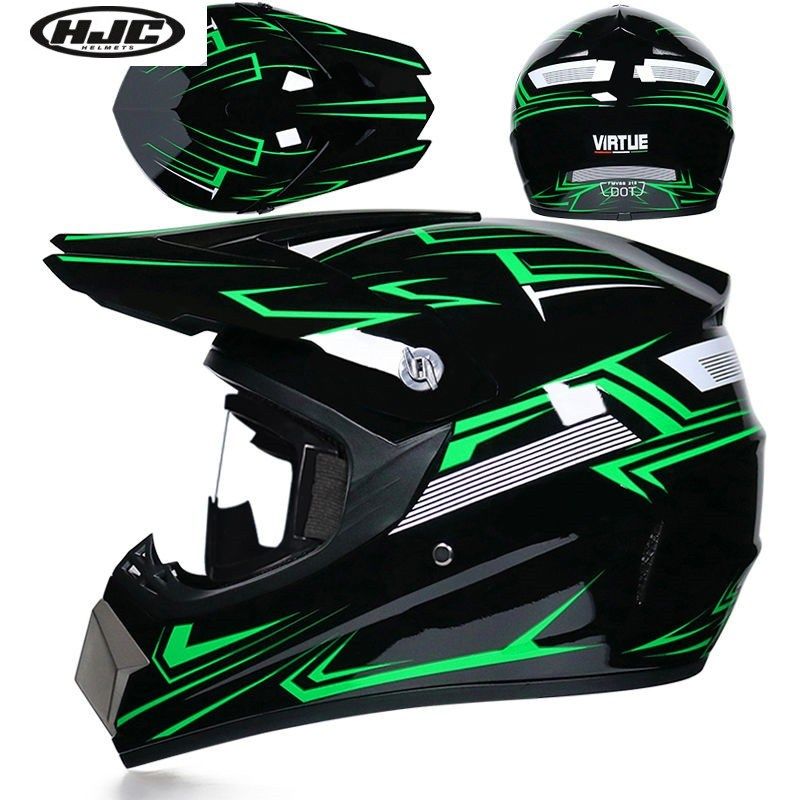 韩国Hjc越野头盔电动自行车头盔男子越野拉力赛头盔山地下坡头盔