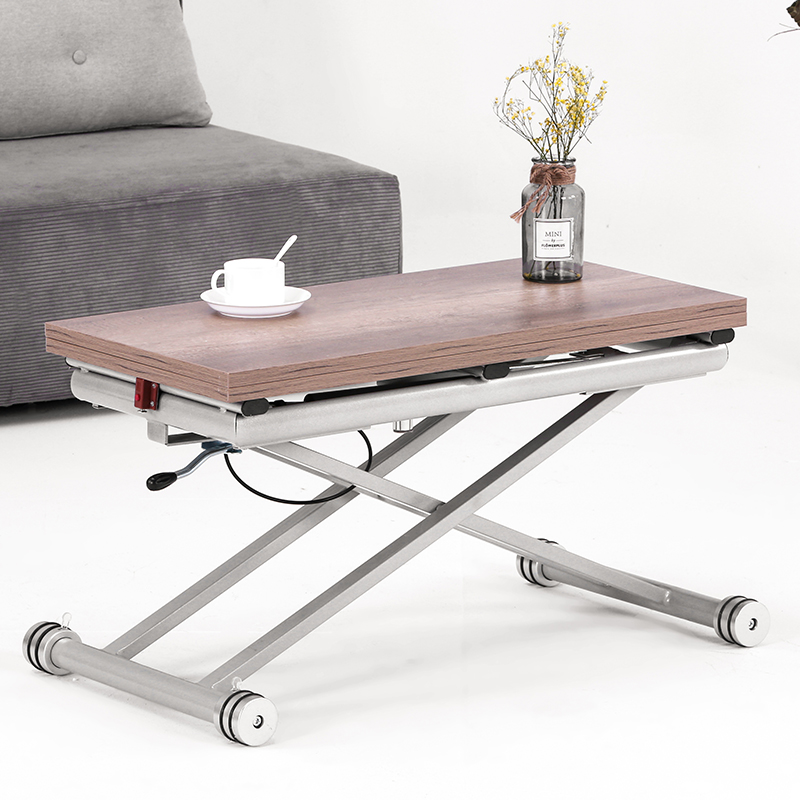 可折叠升降茶几餐桌一体s式两用多功能创意小户型家用移动茶几桌