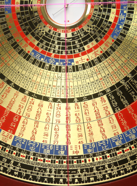 李居明罗盘玄空飞星罗盘黄铜随身风水盘高精度初学者9寸指南针大